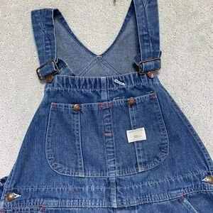 Vintage Big Mac Square Back Denim Overalls Mens 37x30 Carpenter Workwear